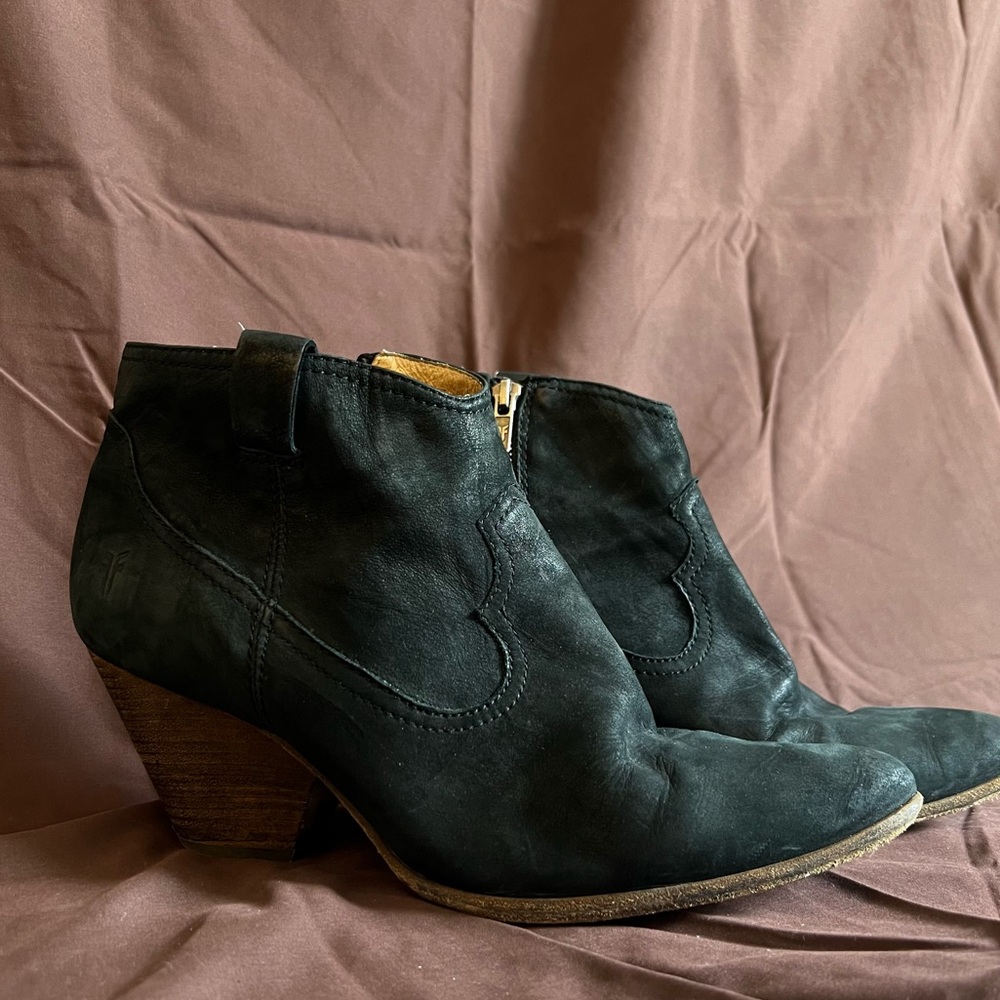 Frye Reina Western Ankle Boots